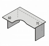 А-44 L Стол интегральный (Левый)