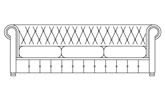 Диван трехместный