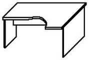 СА-1Пр Стол угловой правый