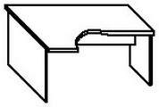 СА-1Л Стол угловой левый