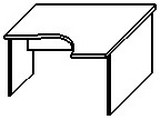 СА-2Пр Стол угловой правый