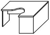 СА-4Пр Стол угловой правый