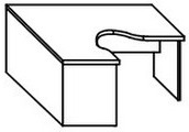 СА-4Л Стол угловой левый