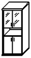 СТ-1.4 Шкаф со стеклом